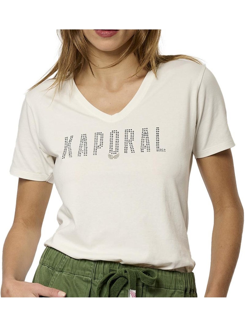 T-shirt Branco Feminino Kaporal EMELE Branco - Kiabi