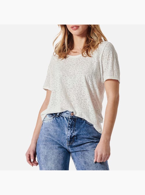 T-shirt Branco Feminino Kaporal FLOY - Kiabi