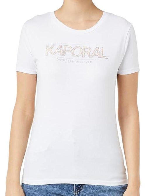 T-shirt Branco Feminino Kaporal JALLE - Kiabi T-shirt Branco Feminino Kaporal JALLE - Kiabi