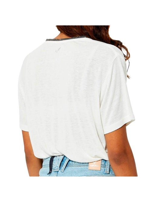 T-shirt Branco Feminino Kaporal Jorixe - Kiabi T-shirt Branco Feminino Kaporal Jorixe - Kiabi
