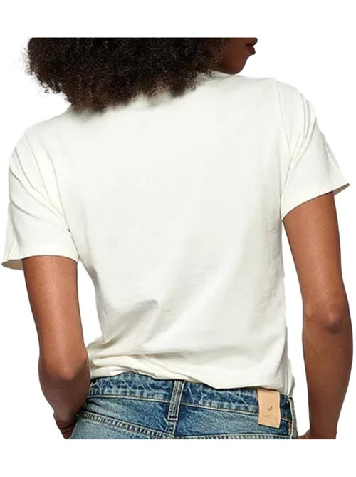 T-shirt branco feminino kaporal signeh24 - Kiabi