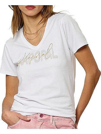 T-shirt Branco Feminino Kaporal VASICE