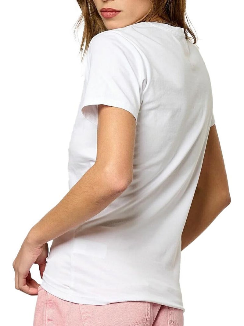 T-shirt Branco Feminino Kaporal VASICE Branco - Kiabi