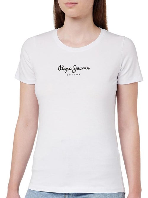T-Shirt Branco Feminino Pepe Jeans Pjl L - Kiabi T-Shirt Branco Feminino Pepe Jeans Pjl L - Kiabi