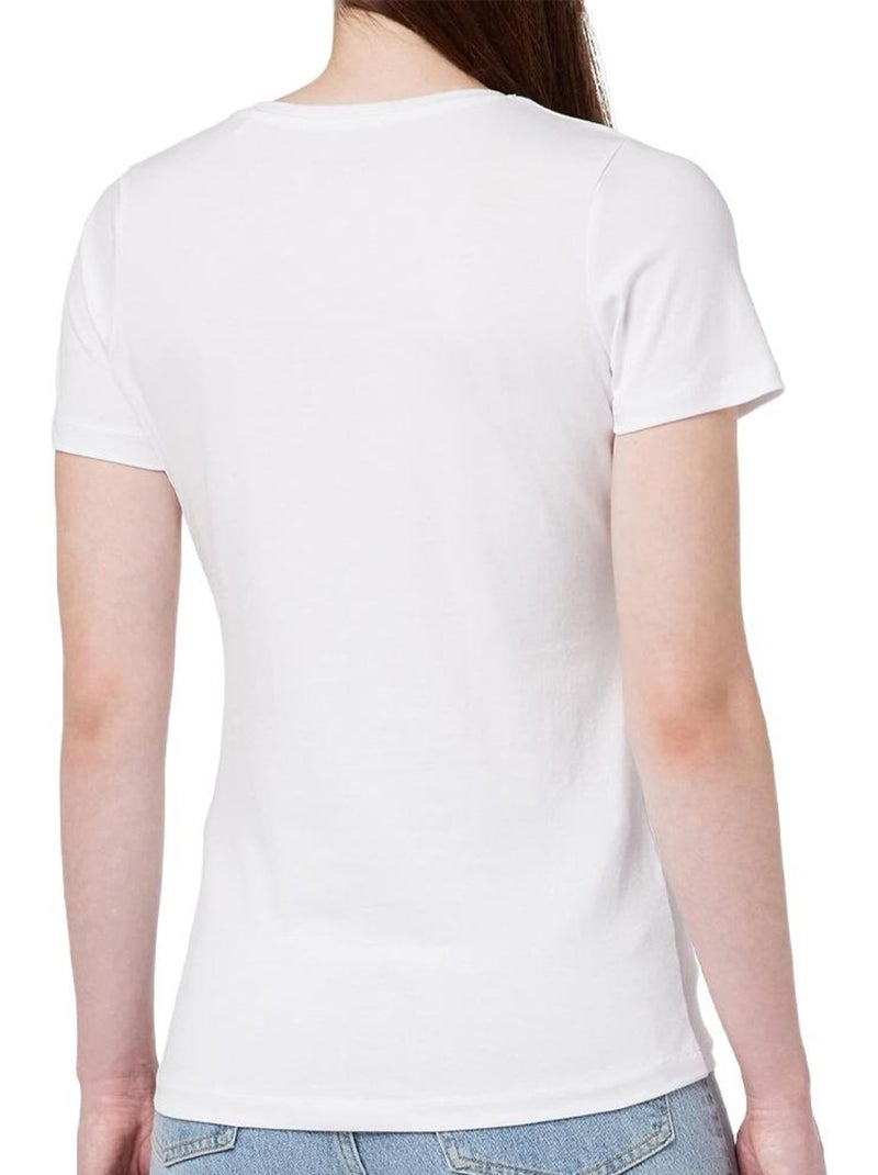 T-Shirt Branco Feminino Pepe Jeans Pjl L Branco - Kiabi