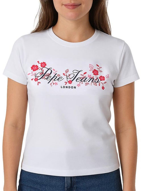 T-shirt Branco Feminino Pepe Jeans Pjl L Nd T - Kiabi