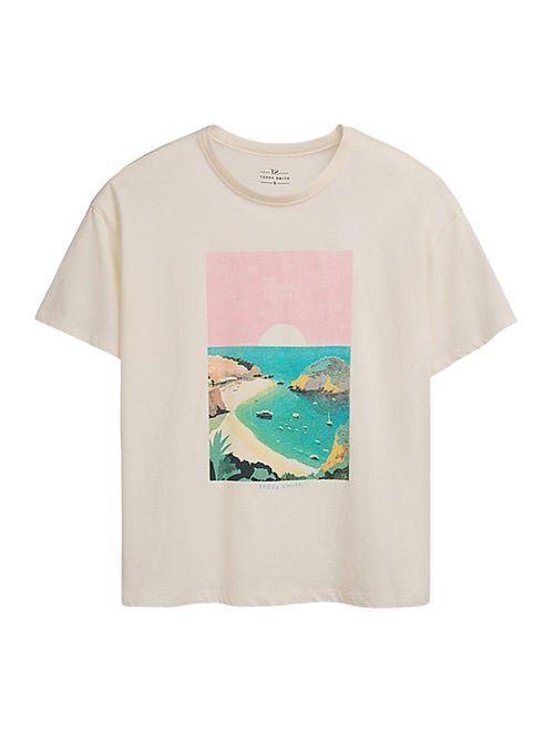 T-shirt Branco Feminino Teddy Smith Eternal - Kiabi T-shirt Branco Feminino Teddy Smith Eternal - Kiabi