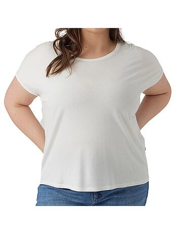 T-shirt Branco Feminino Vero Moda Maya