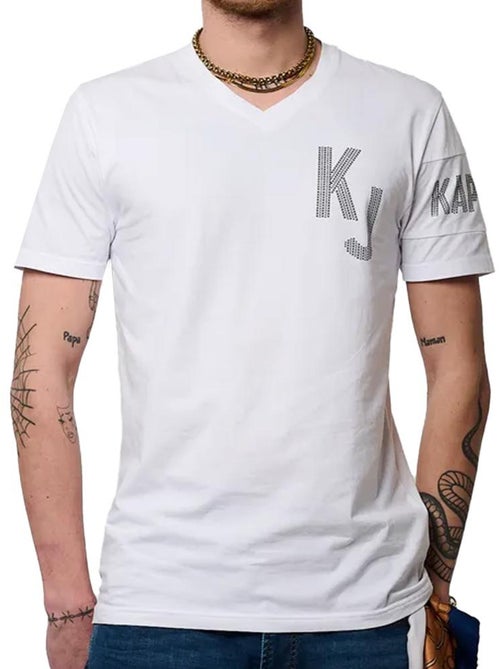 T-Shirt Branco Kaporal BARNYH para Homem - Kiabi
