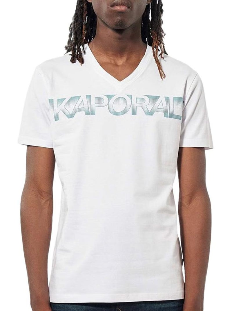 T-Shirt Branco Kaporal BART para Homem Branco - Kiabi