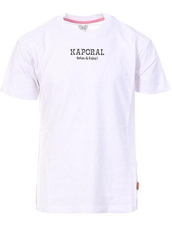 T-shirt branco kaporal oglye para rapaz