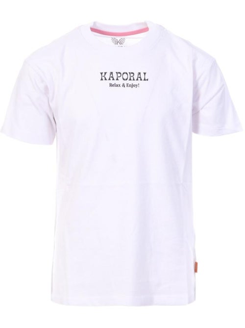 T-shirt branco kaporal oglye para rapaz - Kiabi