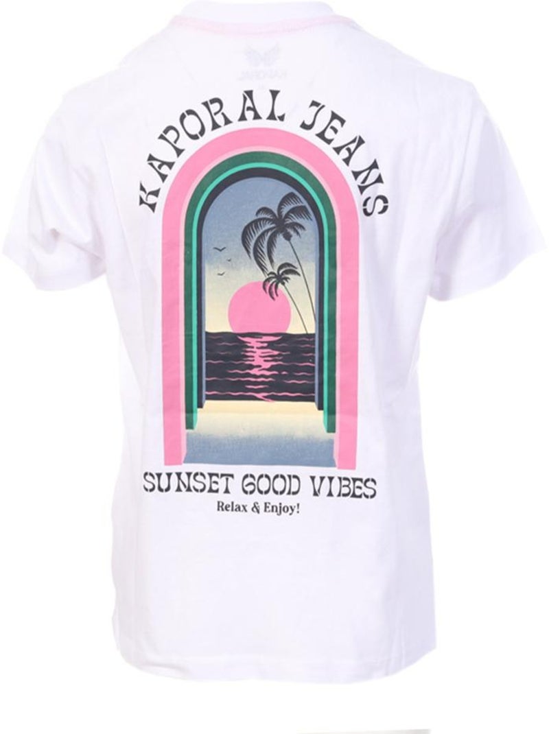 T-shirt branco kaporal oglye para rapaz Branco - Kiabi