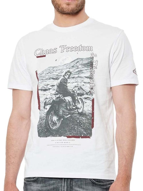 T-Shirt Branco Kaporal RAZI para Homem - Kiabi