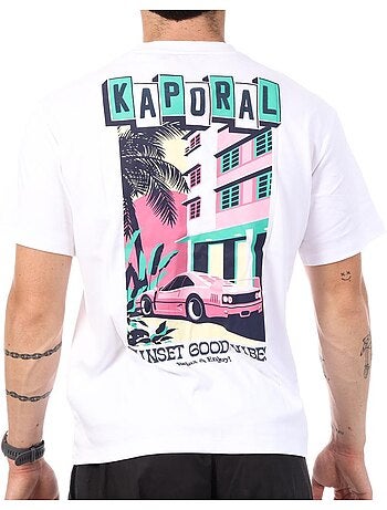 T-shirt branco kaporal tysone para homem