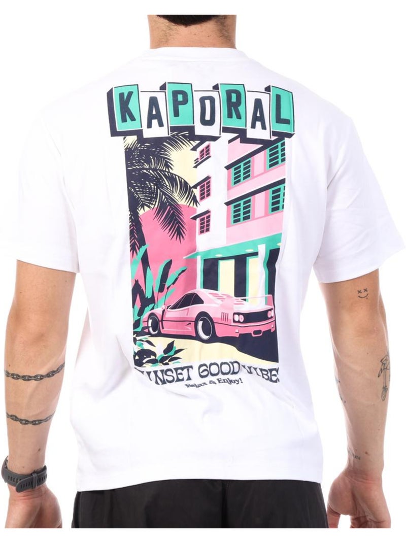 T-Shirt Branco Kaporal TYSONE para Homem Branco - Kiabi
