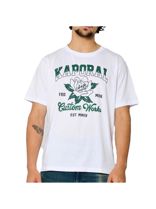T-Shirt Branco Kaporal VALEN para Homem - Kiabi