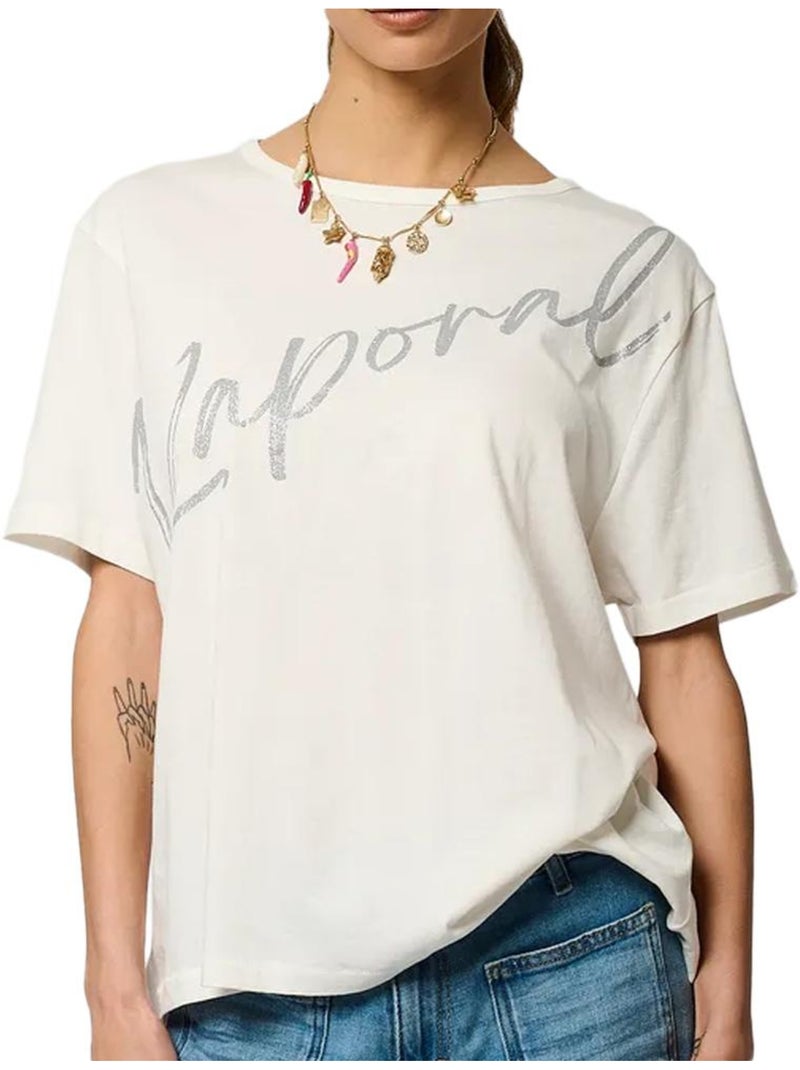 T-Shirt Branco Kaporal VORD para Mulher Branco - Kiabi