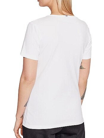 T-shirt Branco Le Coq Sportif Essencial para Mulher