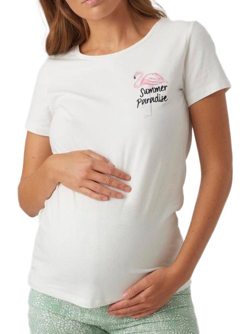 T-shirt Branco Mamalicious Feliz para Mulher - Kiabi T-shirt Branco Mamalicious Feliz para Mulher - Kiabi
