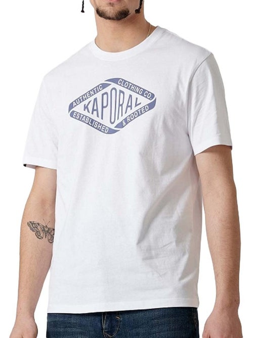 T-Shirt Branco Masculino Kaporal RAZ23 - Kiabi T-Shirt Branco Masculino Kaporal RAZ23 - Kiabi