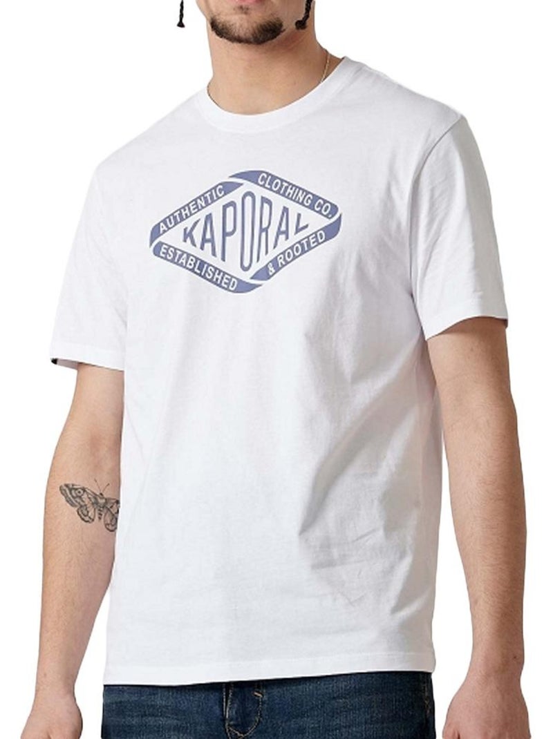 T-Shirt Branco Masculino Kaporal RAZ23 Branco - Kiabi
