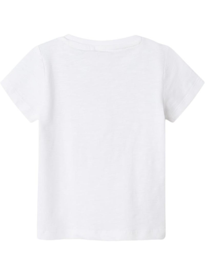 T-shirt Branco Menina Name It Jeanette Branco - Kiabi