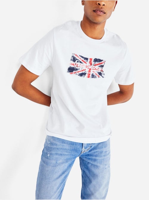 T-shirt Branco para Homem Pepe Jeans Clag - Kiabi