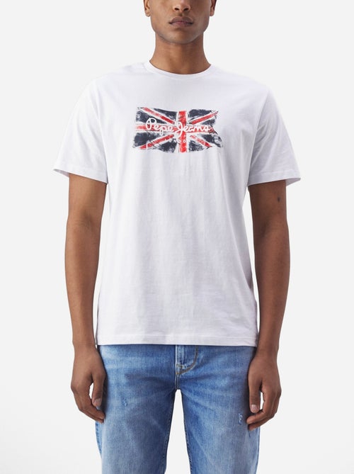 T-shirt Branco para Homem Pepe Jeans Clag - Kiabi