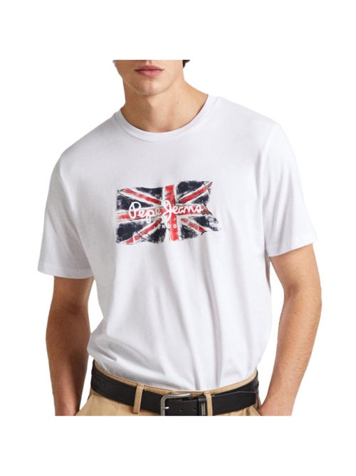 T-shirt Branco para Homem Pepe Jeans Clag - Kiabi
