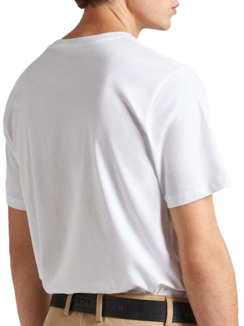 T-shirt Branco para Homem Pepe Jeans Clag Branco - Kiabi