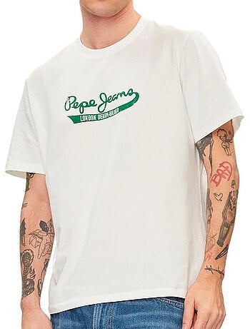 T-shirt Branco para Homem Pepe Jeans Claude