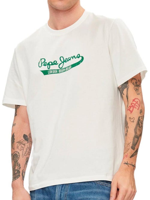 T-shirt Branco para Homem Pepe Jeans Claude - Kiabi