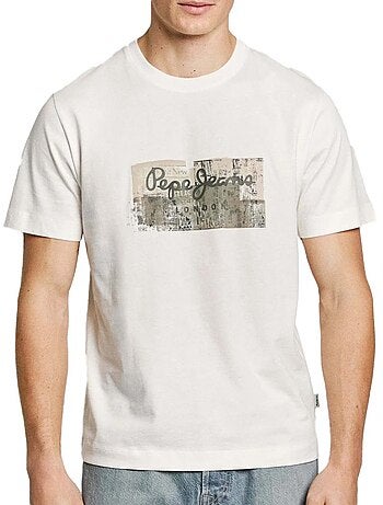 T-shirt verde masculina pepe jeans connor