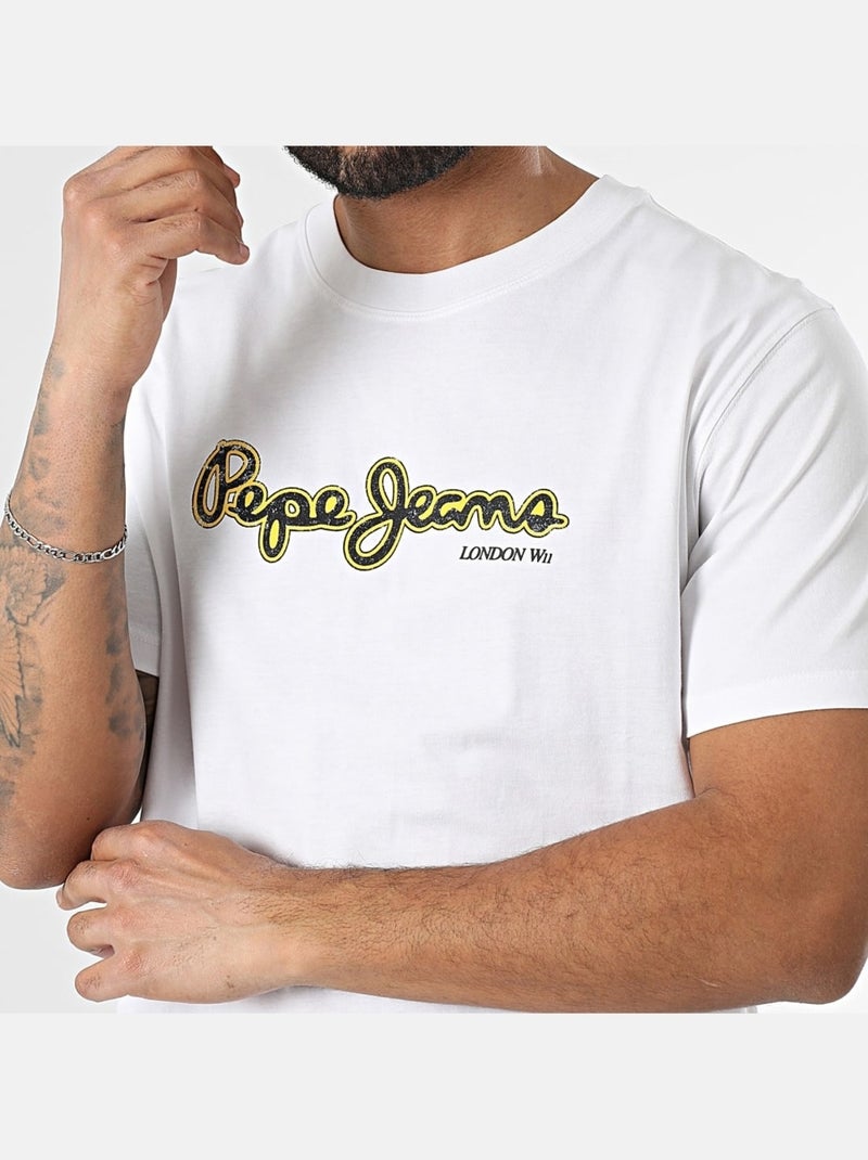 T-shirt Branco para Homem Pepe Jeans Dorian Branco - Kiabi