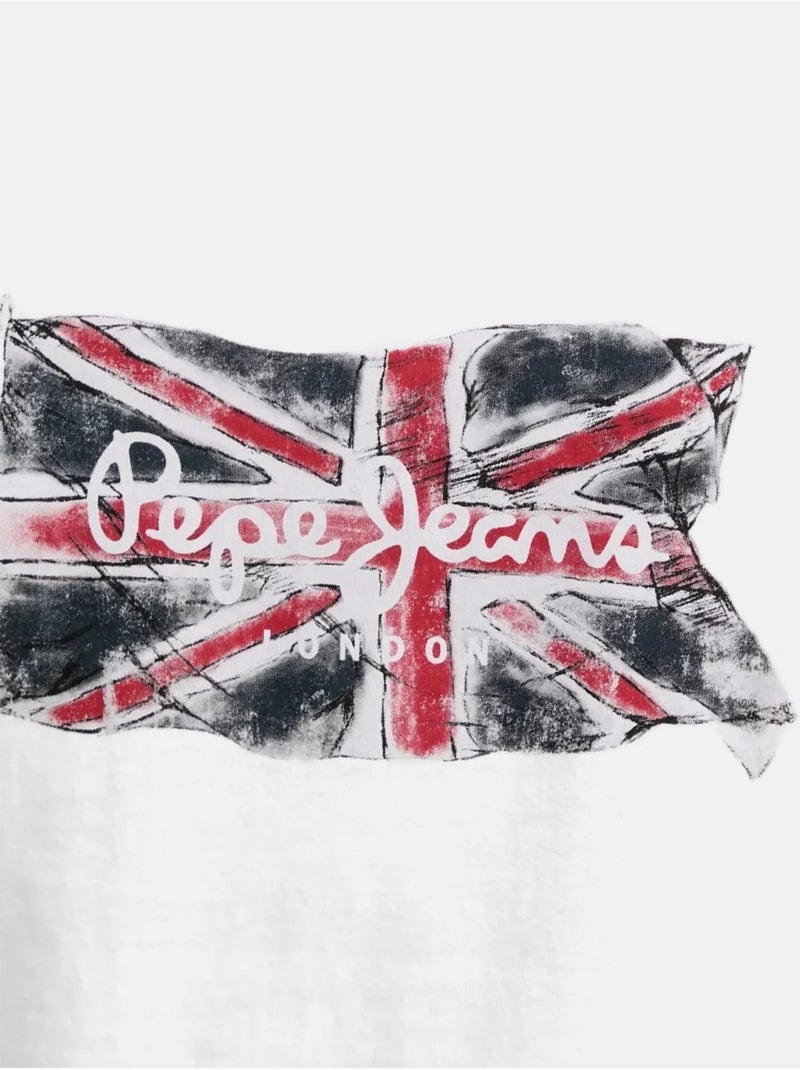 T-shirt Branco para Homem Pepe Jeans Dulwich Branco - Kiabi