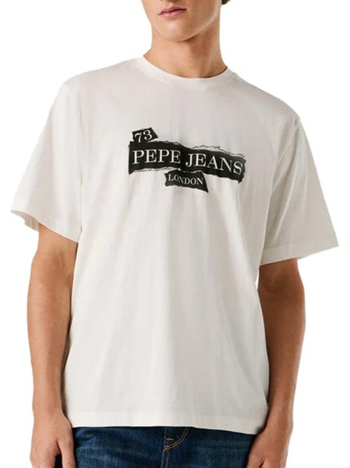 T-Shirt Branco para Homem Pepe Jeans Griffin - Kiabi T-Shirt Branco para Homem Pepe Jeans Griffin - Kiabi