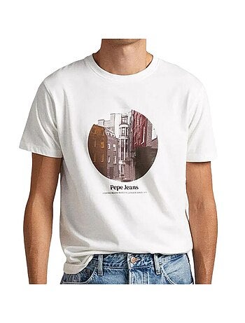 T-shirt Branco para Homem Pepe Jeans Kervin