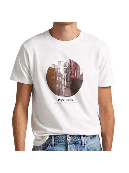 T-shirt Branco para Homem Pepe Jeans Kervin - Kiabi
