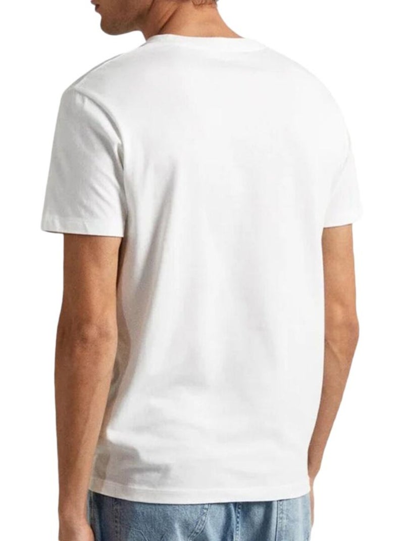 T-shirt Branco para Homem Pepe Jeans Kervin Branco - Kiabi