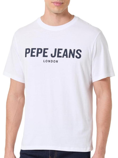 T-Shirt Branco para Homem Pepe Jeans Pjl M NdS - Kiabi