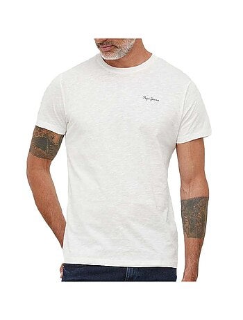 T-shirt Branco para Homem Pepe Jeans Wiltshire