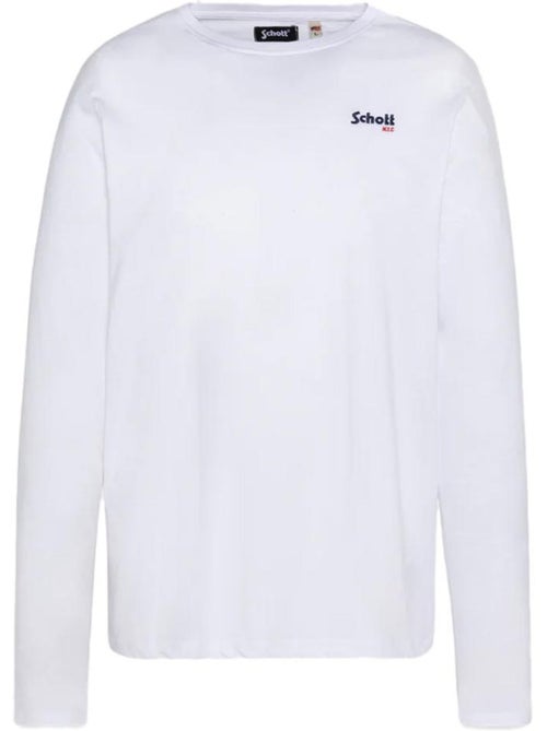 T-shirt branco para homem schott brodedml - Kiabi T-shirt branco para homem schott brodedml - Kiabi
