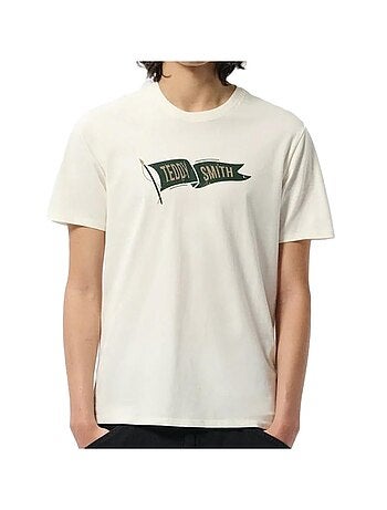 T-shirt Branco para Homem Teddy Smith T-flag