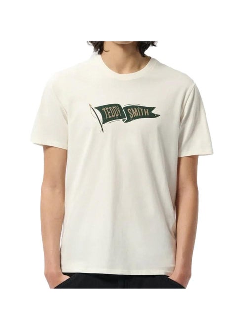 T-shirt Branco para Homem Teddy Smith T-flag - Kiabi