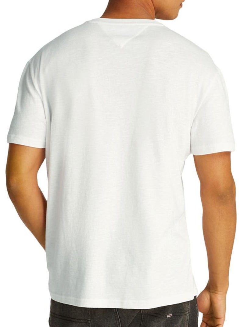 T-Shirt Branco para Homem Tommy Hilfiger DM0DM21303 Branco - Kiabi
