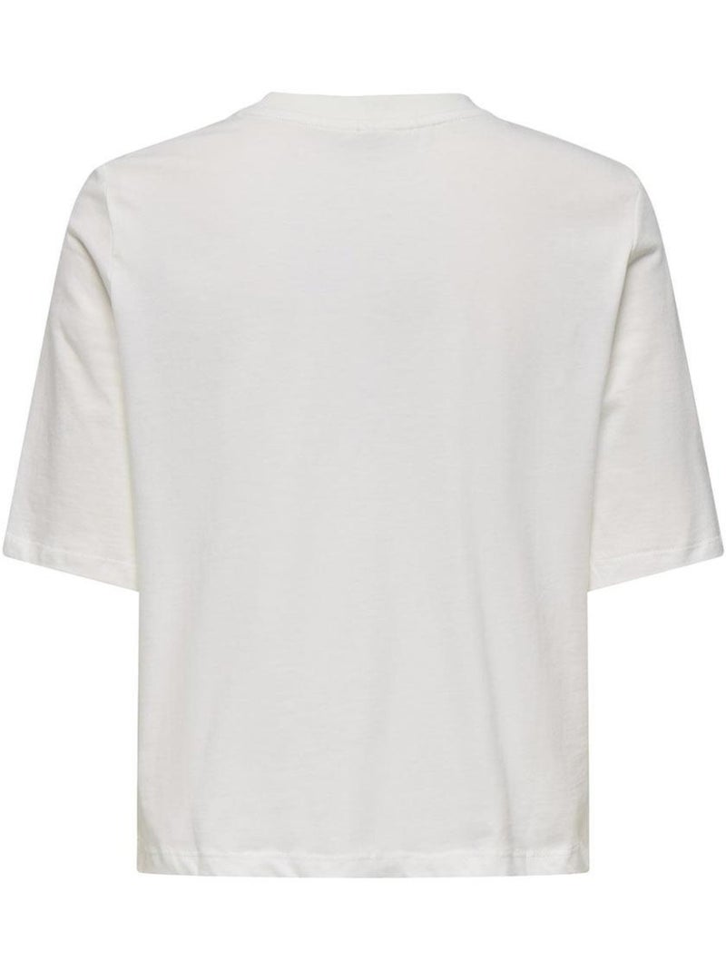 T-shirt Branco para Menina Kids ONLY Carty-sun Branco - Kiabi