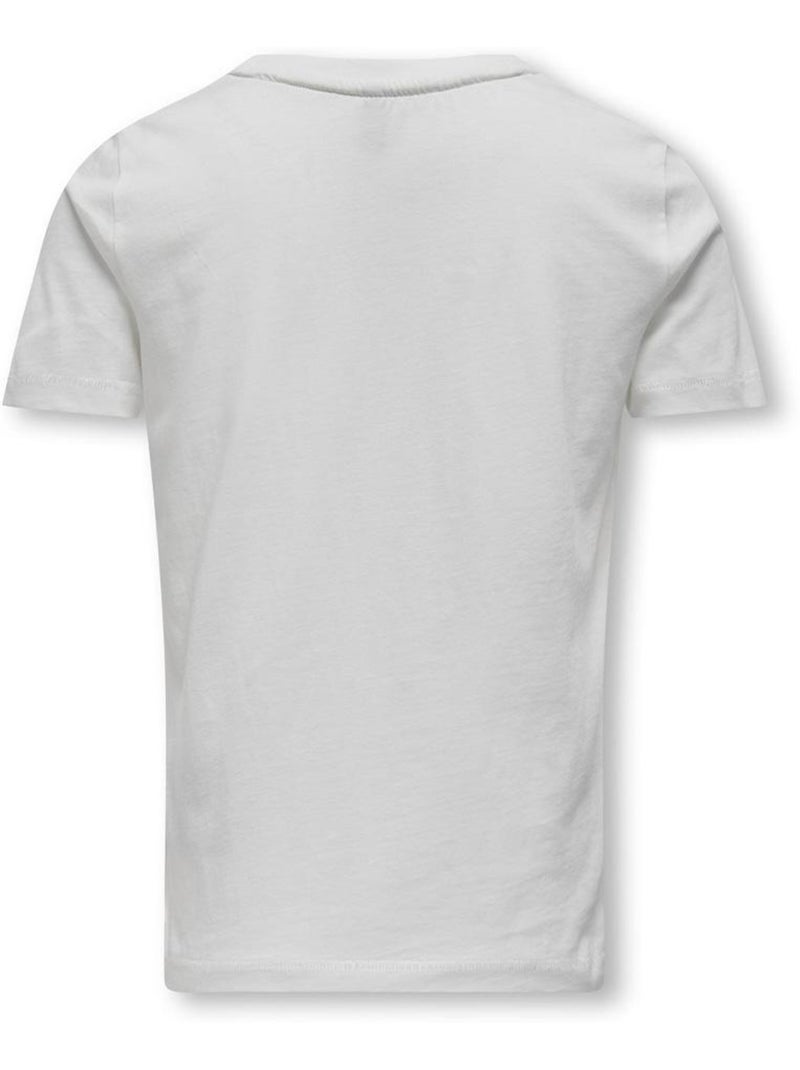 T-shirt Branco para Menina Kids ONLY Kogbeate Branco - Kiabi