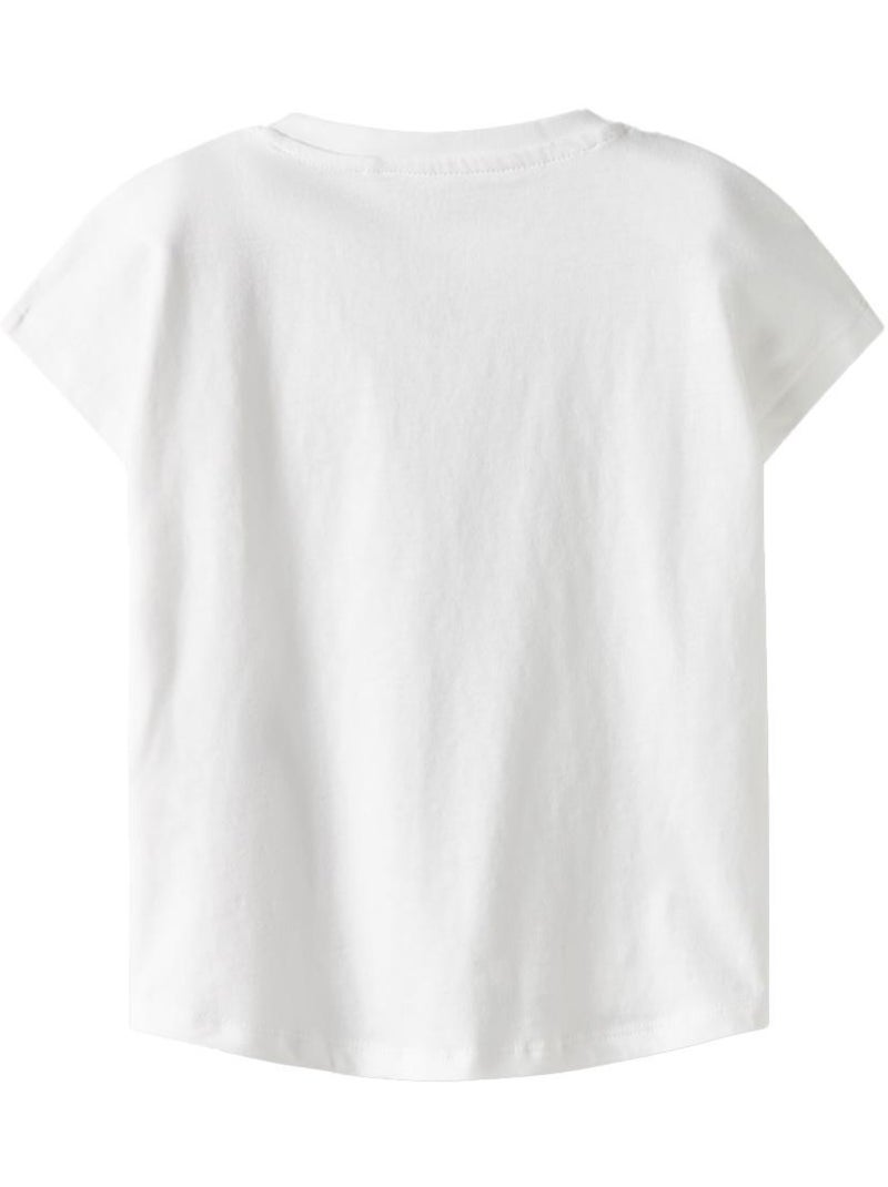 T-shirt Branco para Menina Name it Capsl Branco - Kiabi