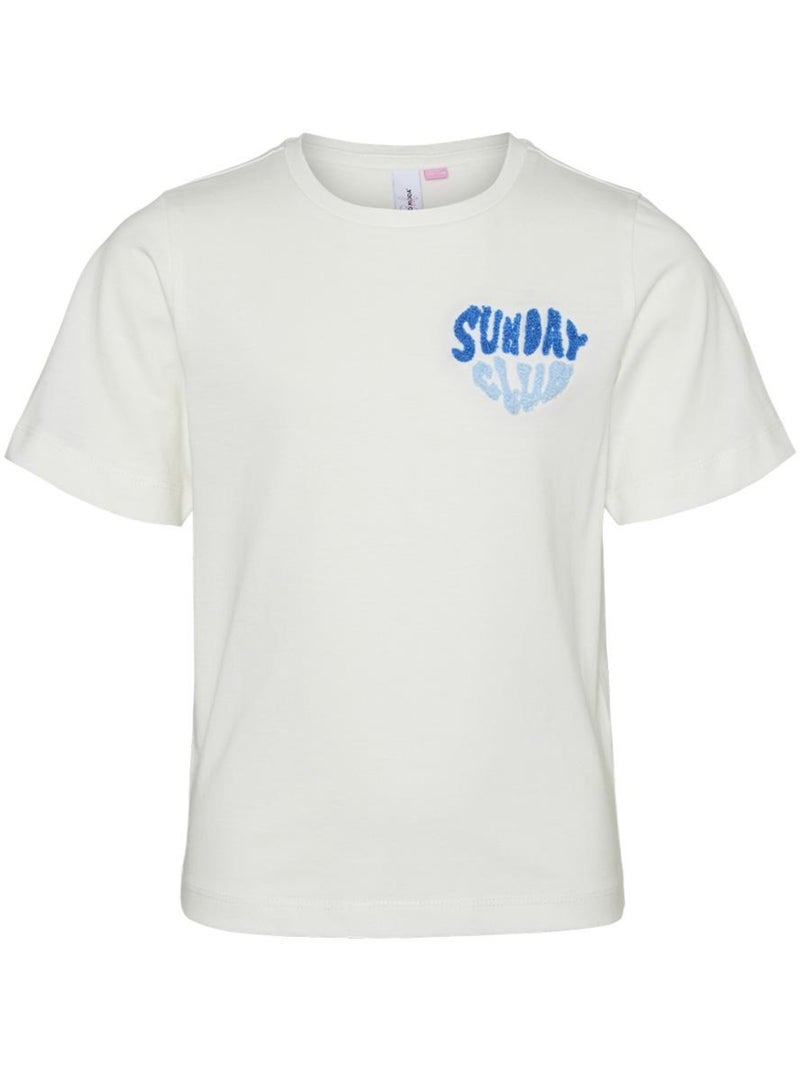 T-Shirt Branco para Menina Vero Moda Frey Branco - Kiabi